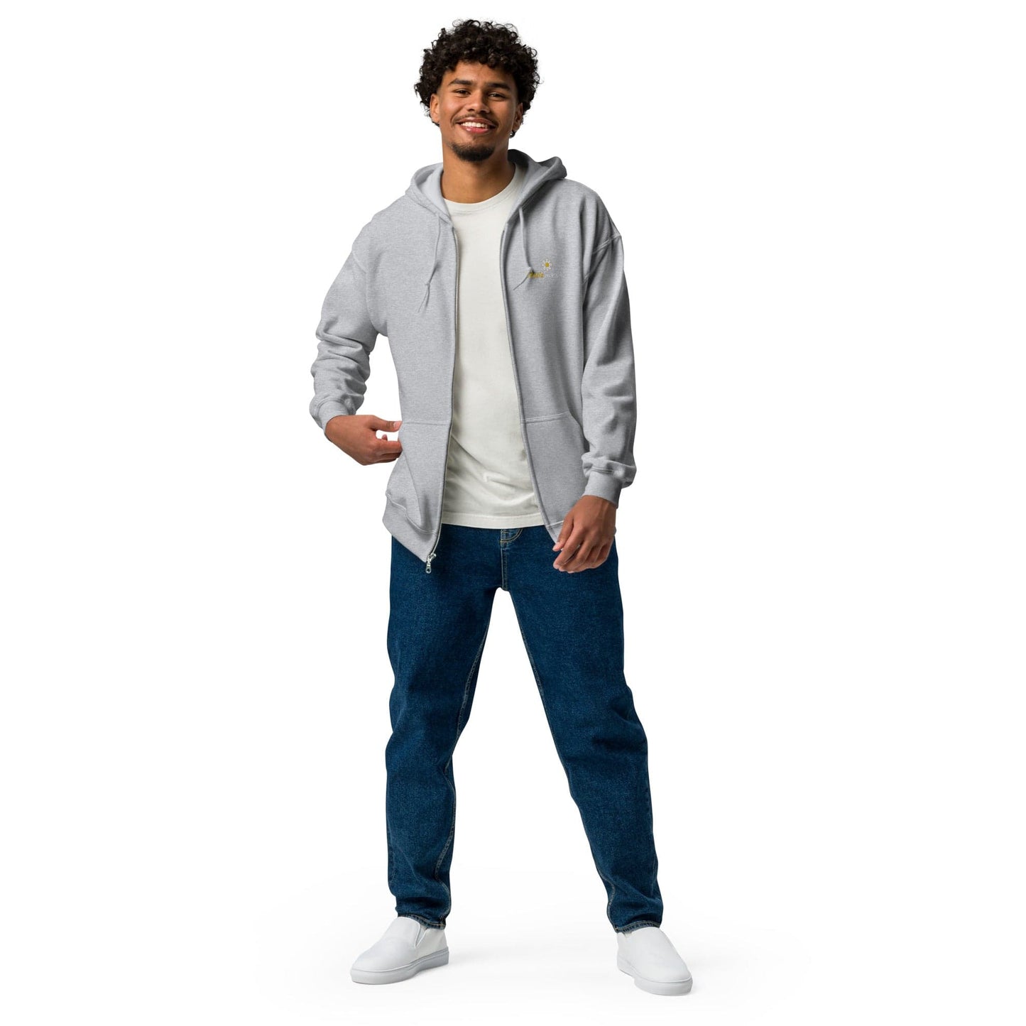 ODESIA’S Unisex heavy blend zip hoodie - Sport Grey / S