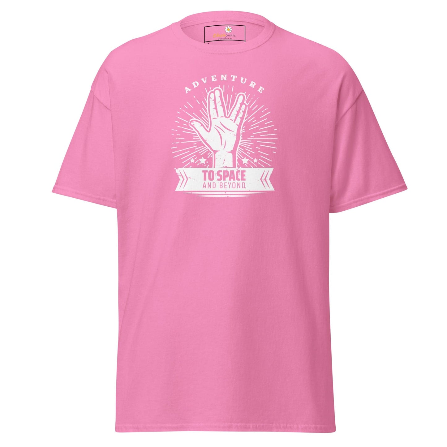 Unisex classic t-shirt - SPACE STAR TREK - REGULAR - Azalea / S