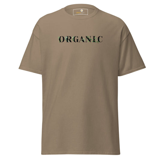 Unisex classic tee - TEXT GREEN ORGANIC - REGULAR - Brown Savana / S