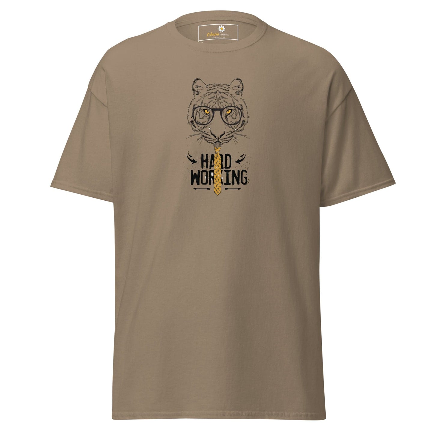 Unisex classic tee - WILD LIFE TIGER WORK - REGULAR - Brown Savana / S