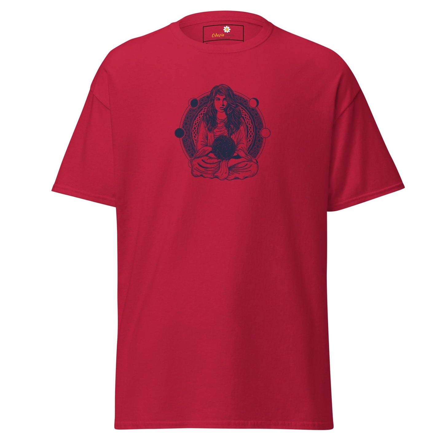 Unisex classic t-shirt - MYSTIC WOMAN MOON - REGULAR - Cardinal / S