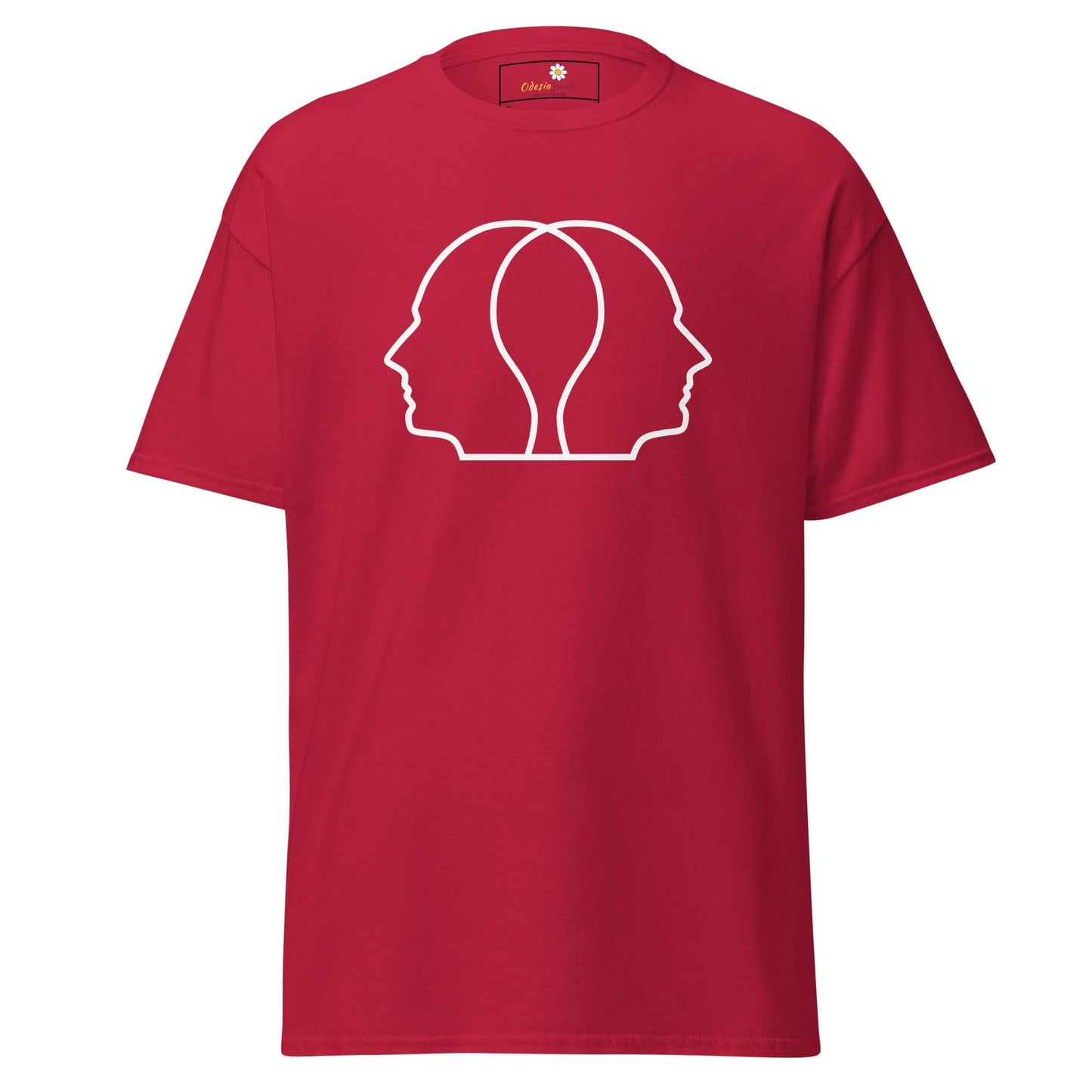 Unisex classic tee - ABSTRACT HEAD FULL - REGULAR - Cardinal / S