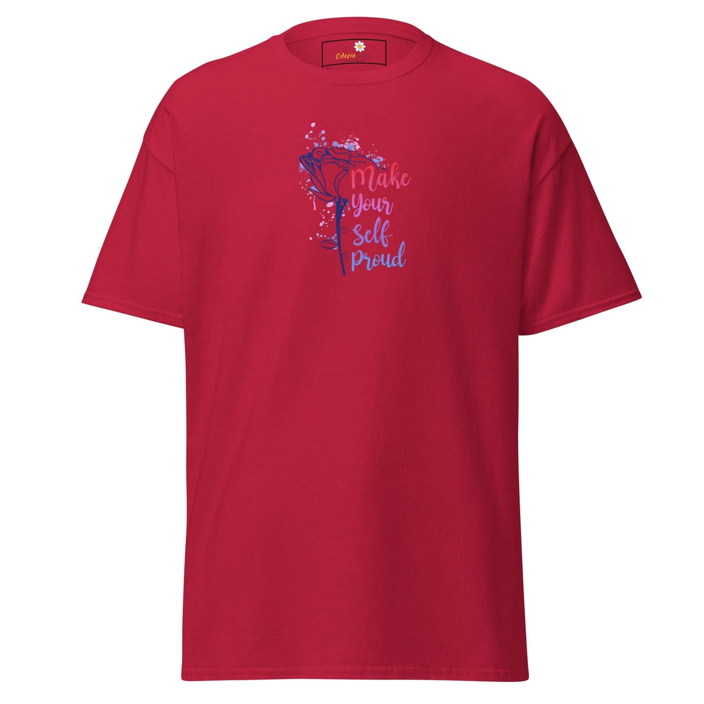 Unisex classic tee - MISC TEXT MAKE YOURSELF PROUD - REGULAR - Cardinal / S