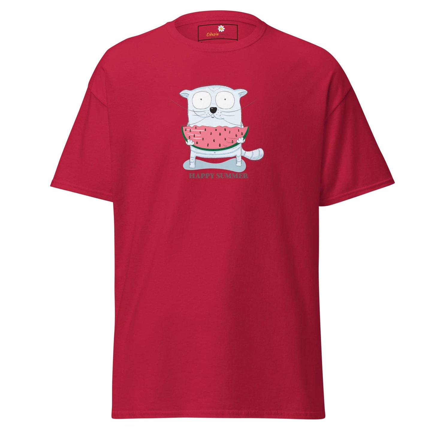 Unisex classic t-shirt - FUN ANIMALS HAPPY SUMMER - REGULAR - Cardinal / S