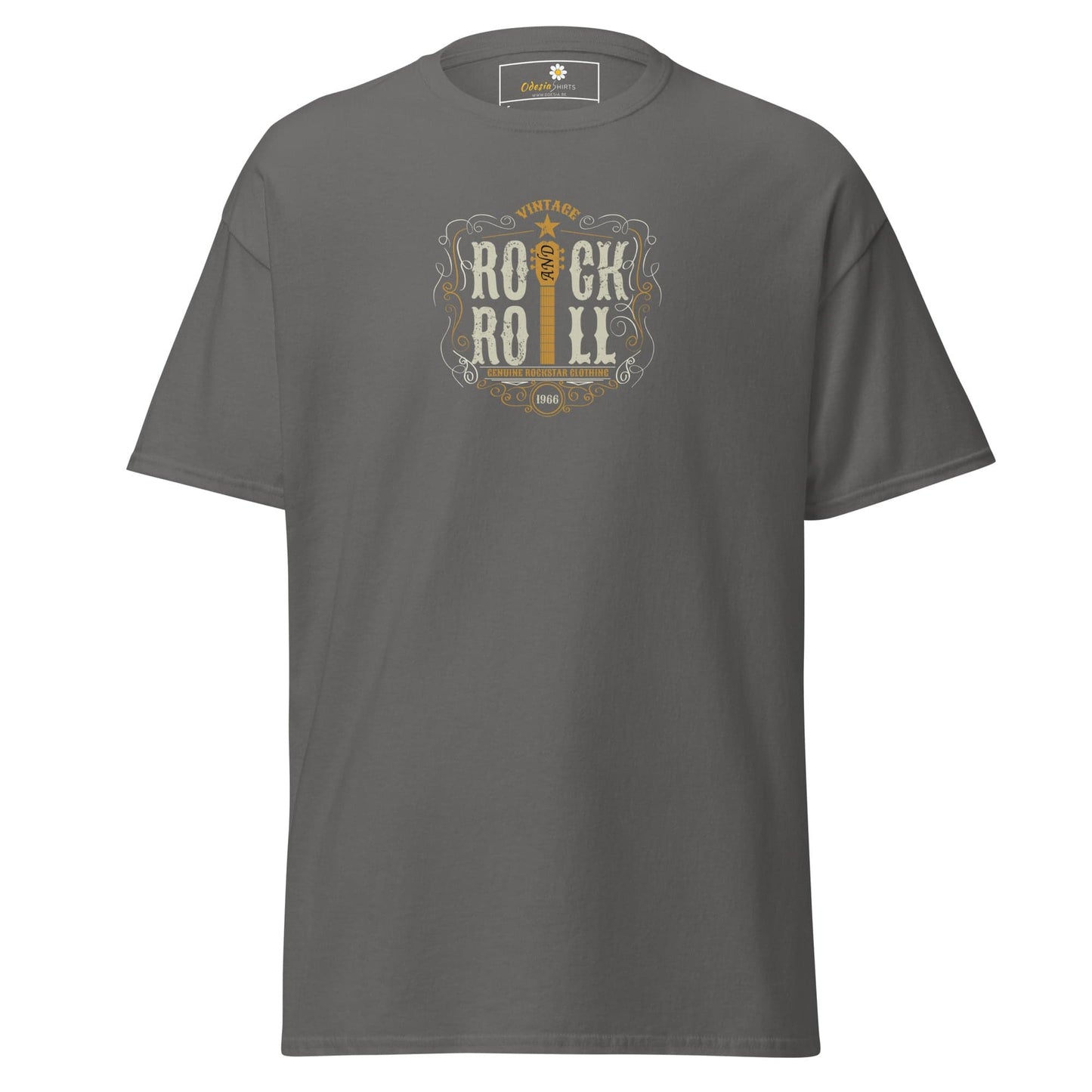 Unisex classic tee - MUSIC ROCK N ROLL - REGULAR - Charcoal / S