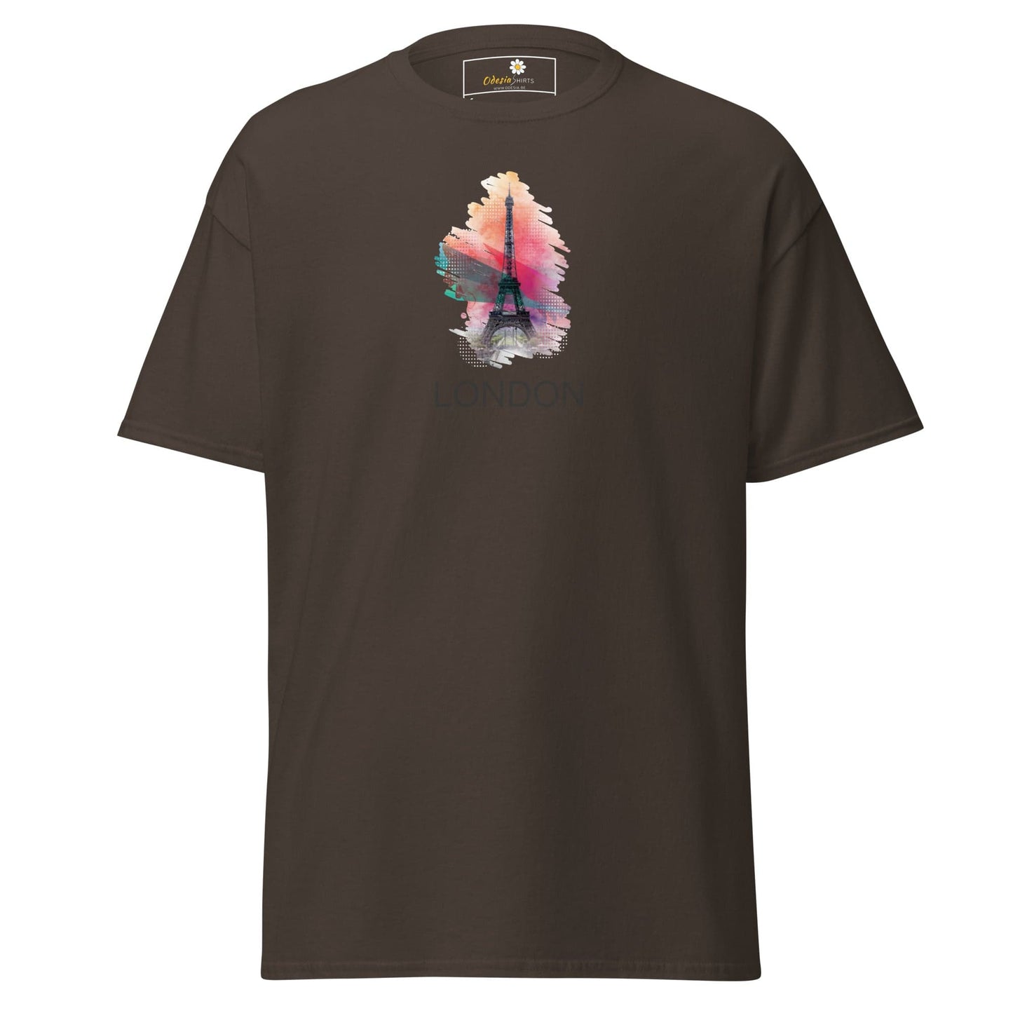 Unisex classic tee - COUNTRY LONDON PARIS - REGULAR - Dark Chocolate / S