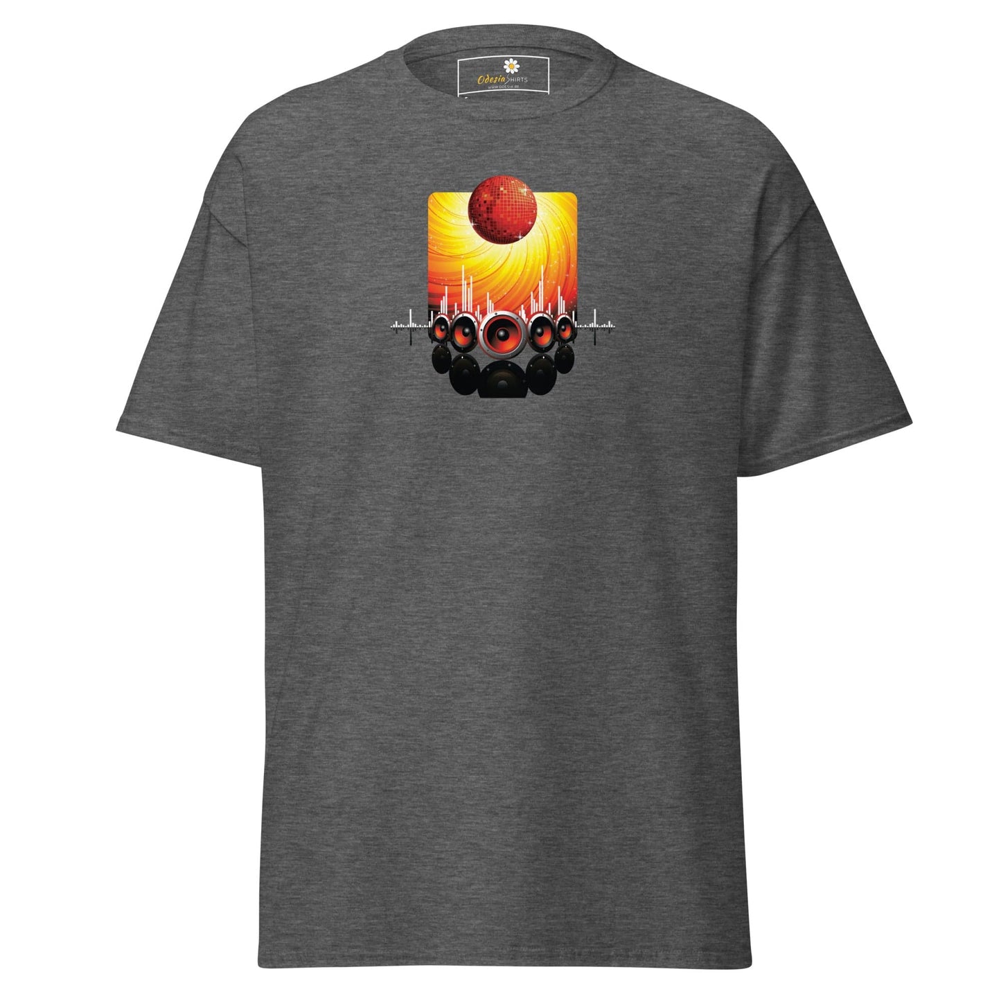Unisex classic tee - MUSIC SPEAKERS - REGULAR - Dark Heather / S