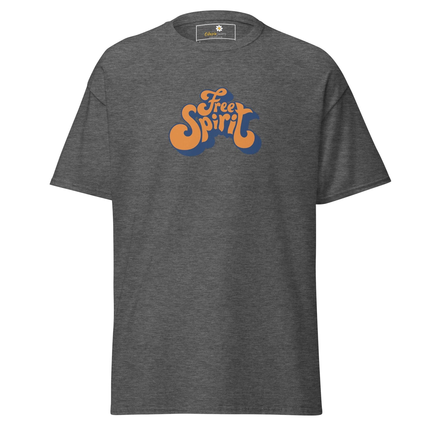 Unisex classic tee - TEXT MISC FREE SPIRIT - REGULAR - Dark Heather / S