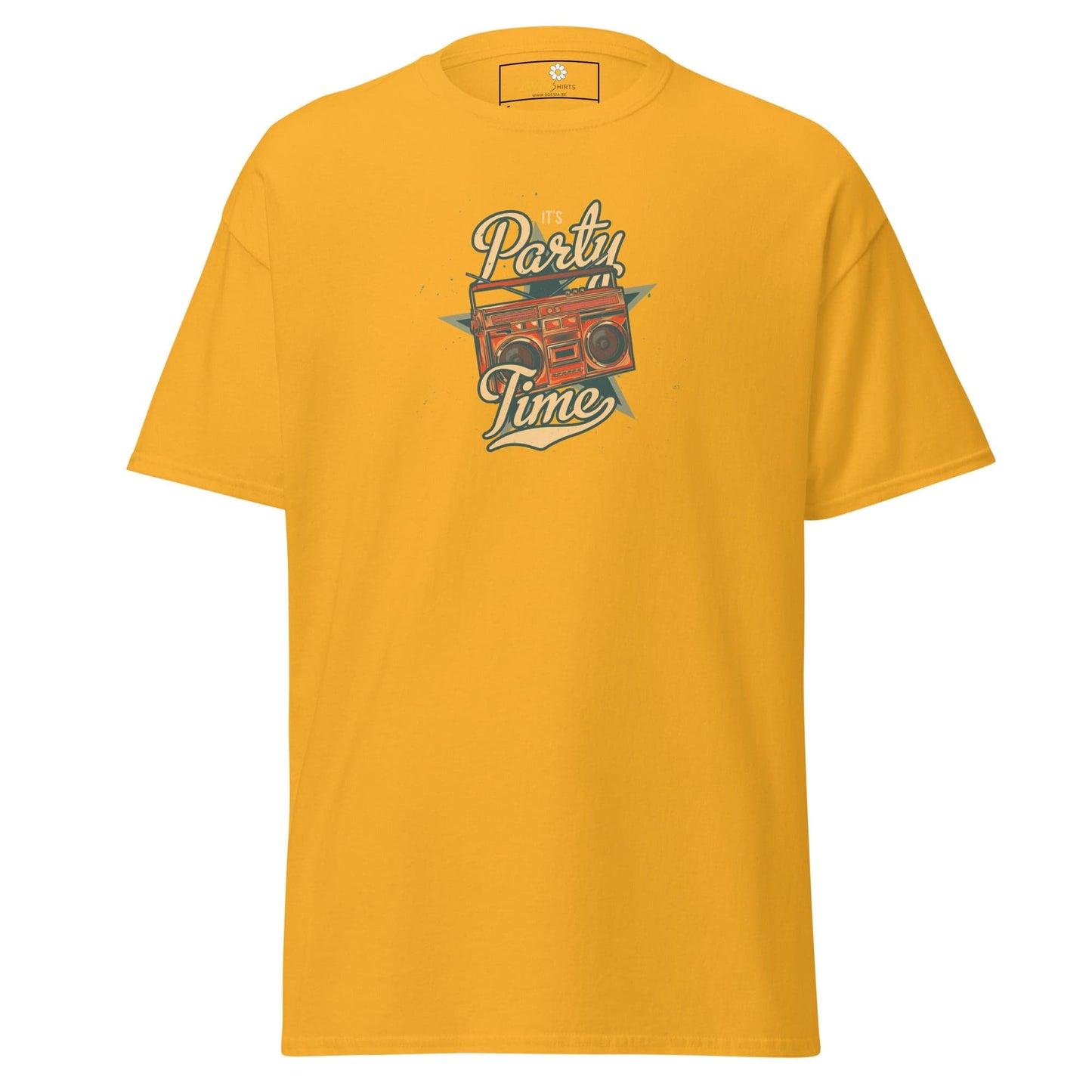 Unisex classic tee - MUSIC PARTY TIME - REGULAR - Gold / S