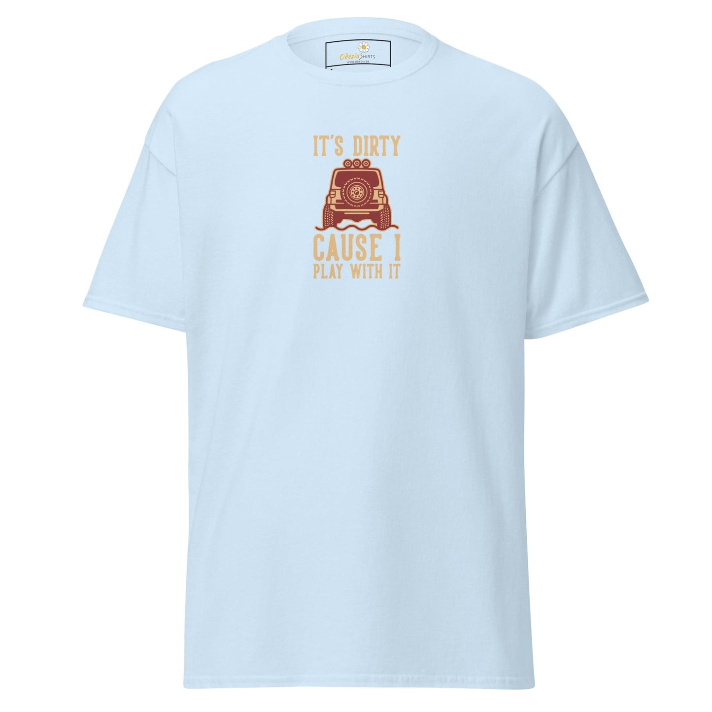 Unisex classic tee - MISC DIRTY CAUSE I PLAY - REGULAR - Light Blue / S