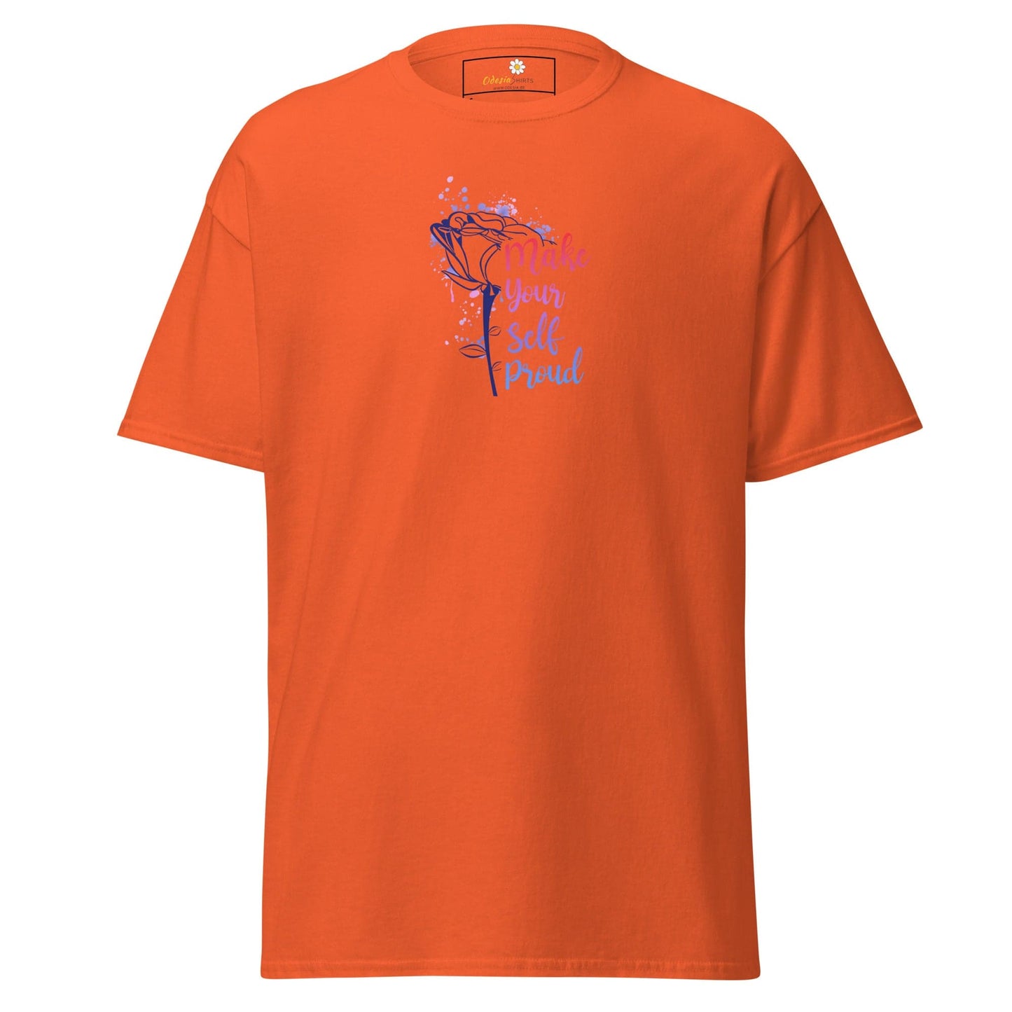 Unisex classic tee - MISC TEXT MAKE YOURSELF PROUD - REGULAR - Orange / S