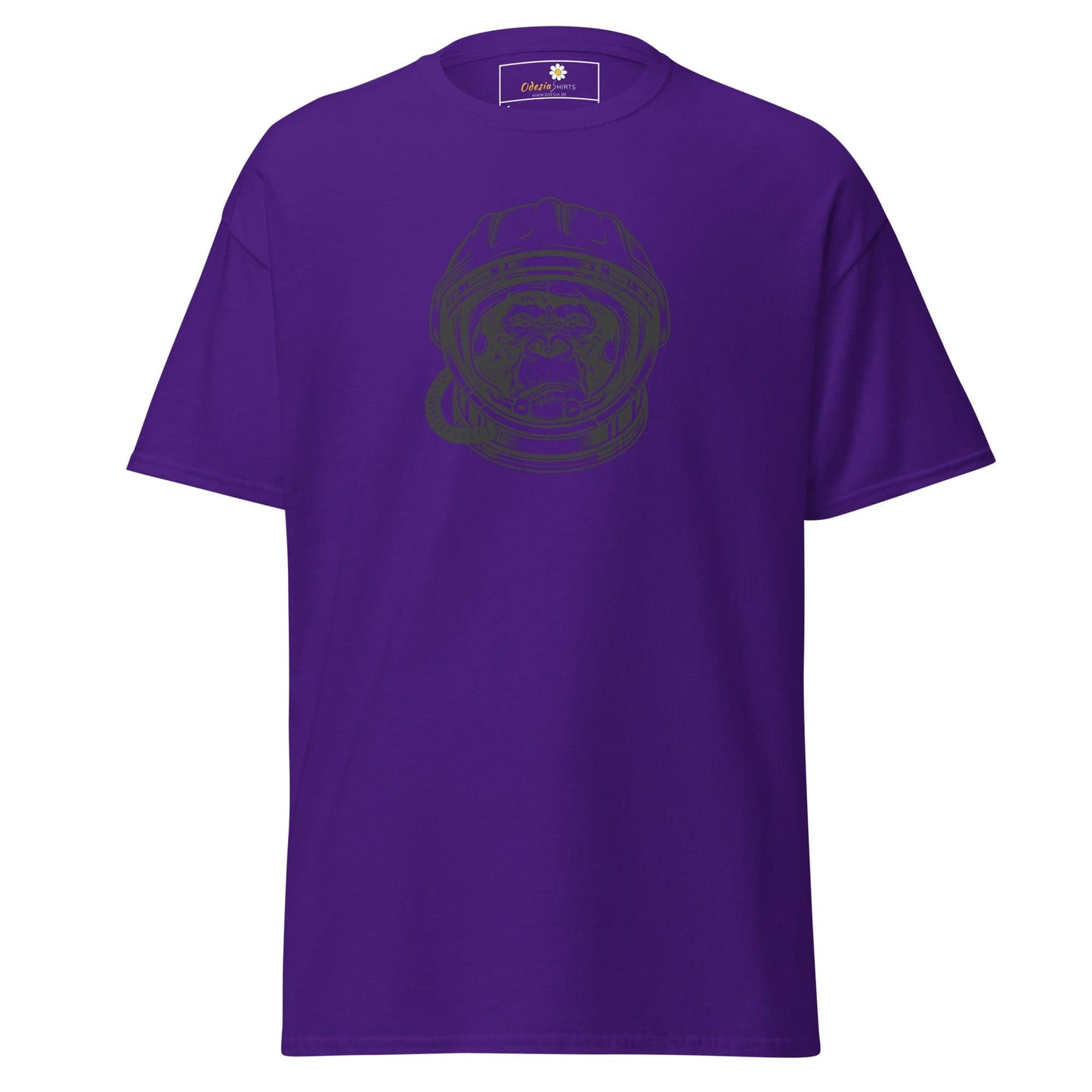 Unisex classic tee - WILD LIFE ASTRONAUT CHIMP - REGULAR - Purple / S