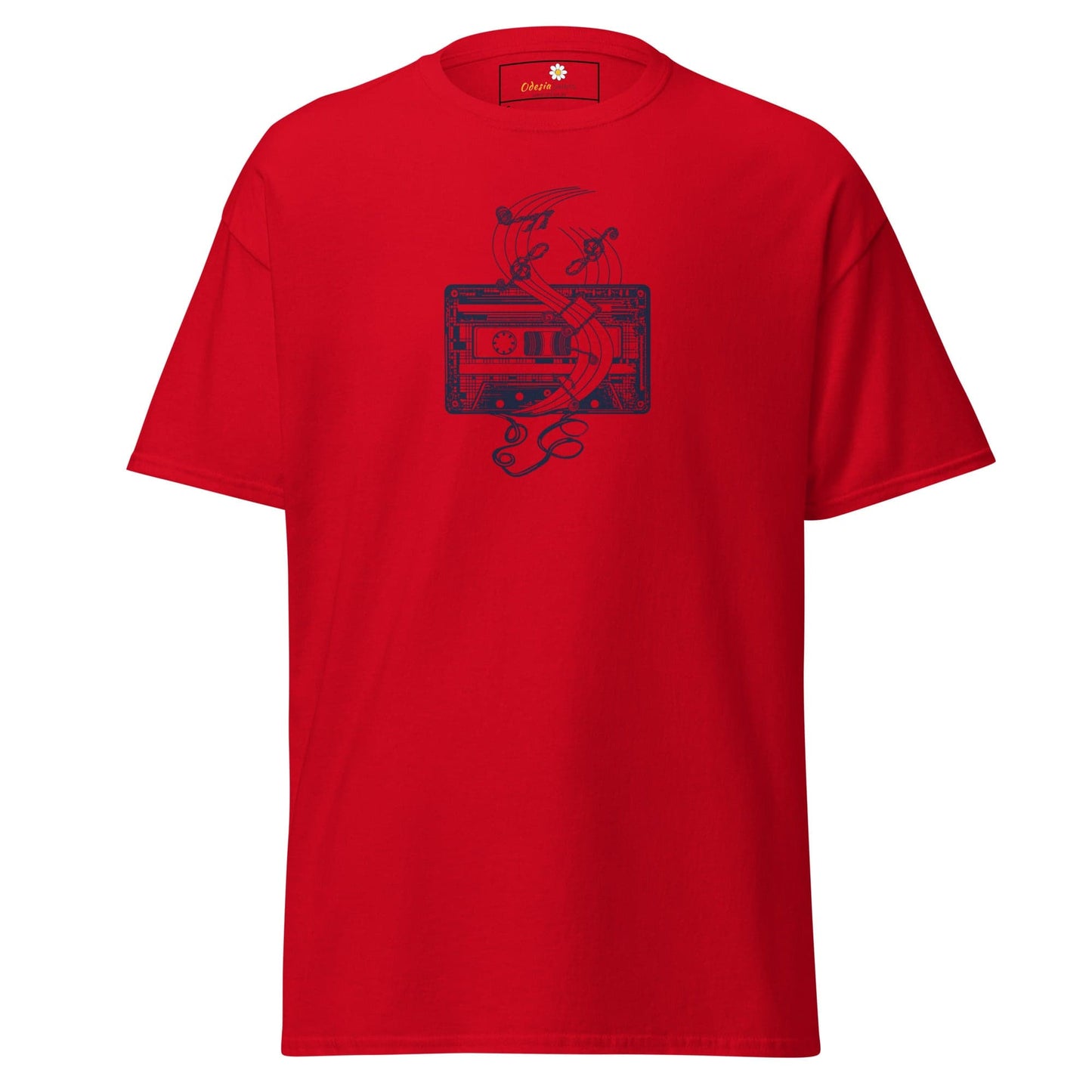 Unisex classic t-shirt - MUSIC TAPE - REGULAR - Red / S