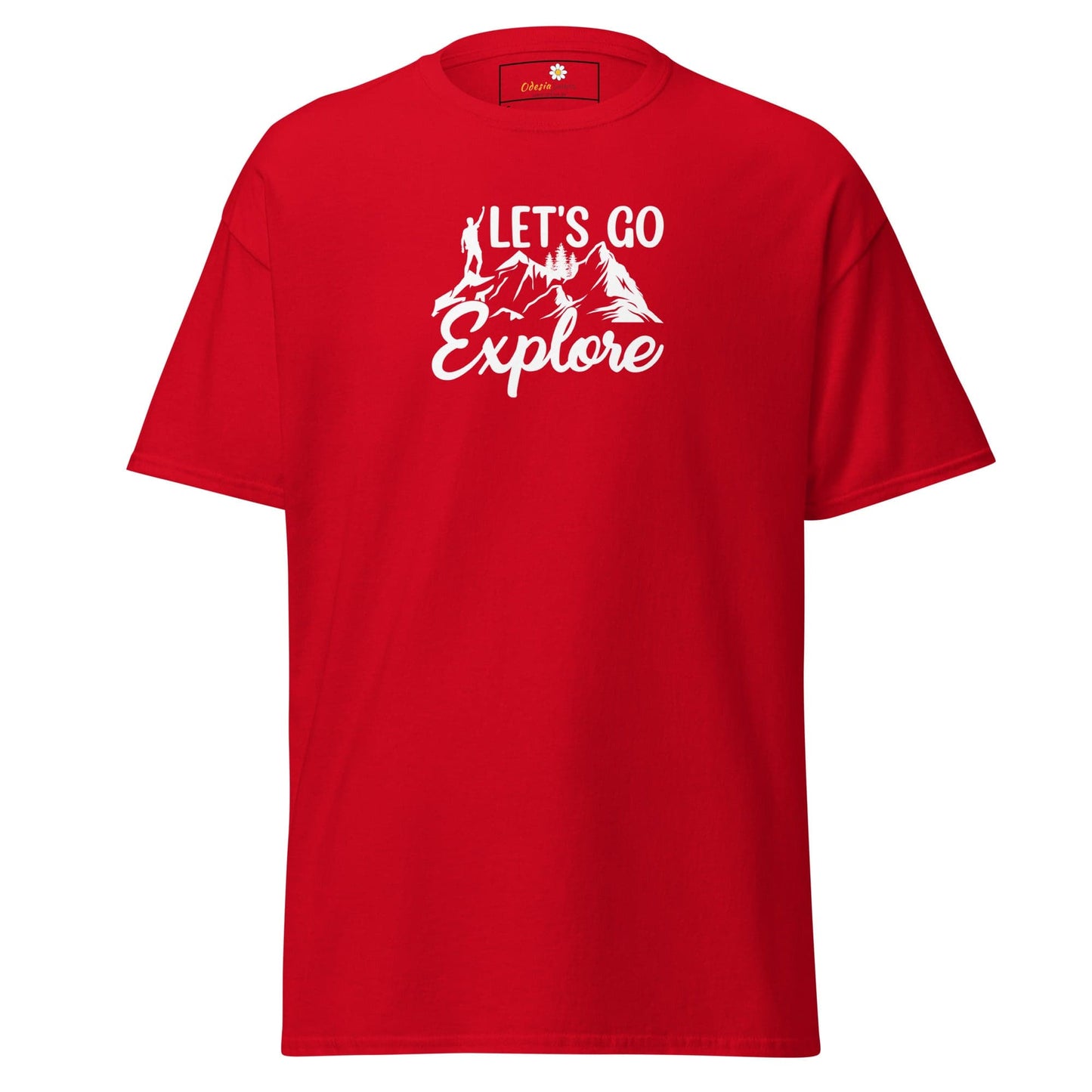 Unisex classic tee - ADVENTURE LETS GO EXPLORE - REGULAR - Red / S