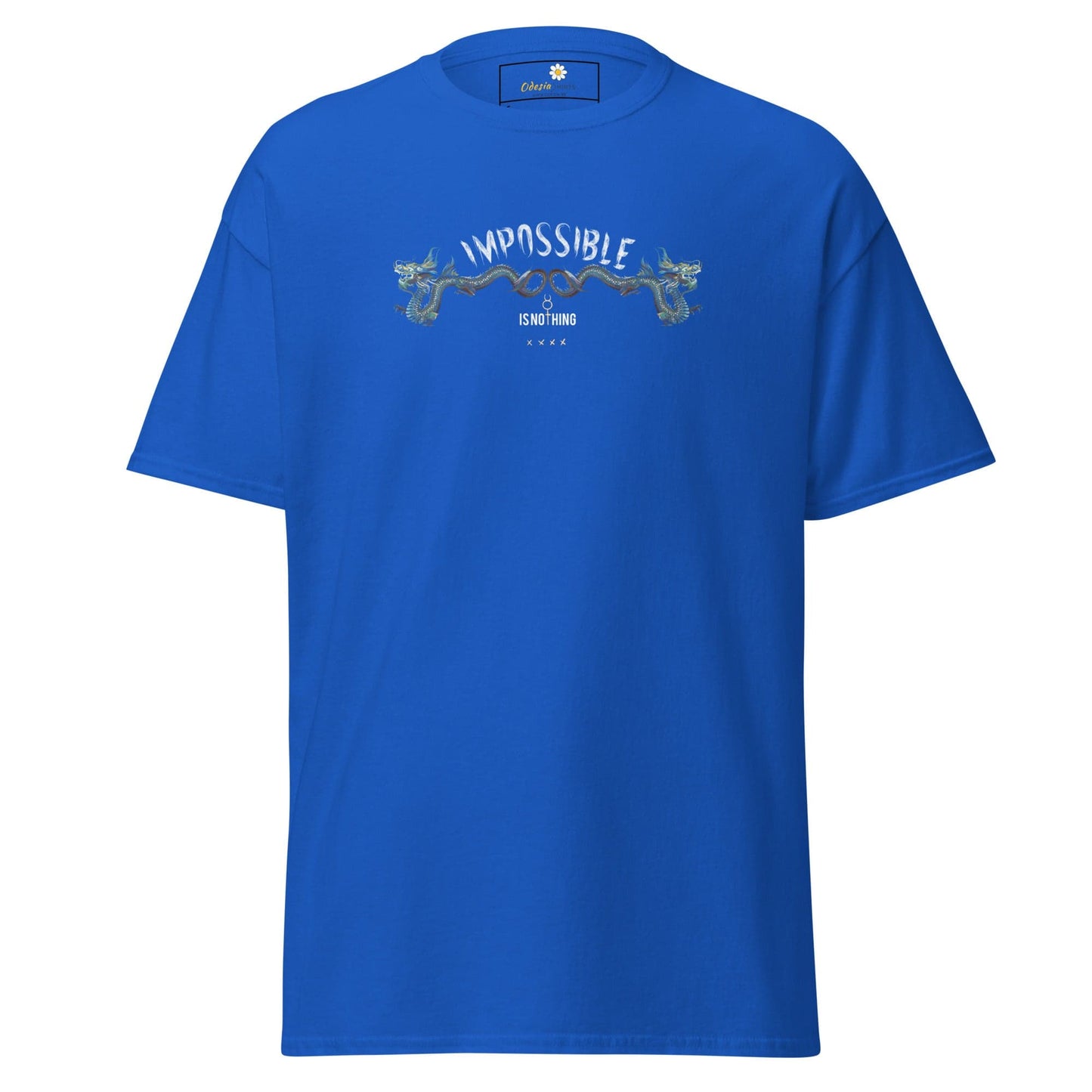 Unisex classic t-shirt - MYSTIC IMPOSSIBLE IS NOTHING - REGULAR - Royal / S