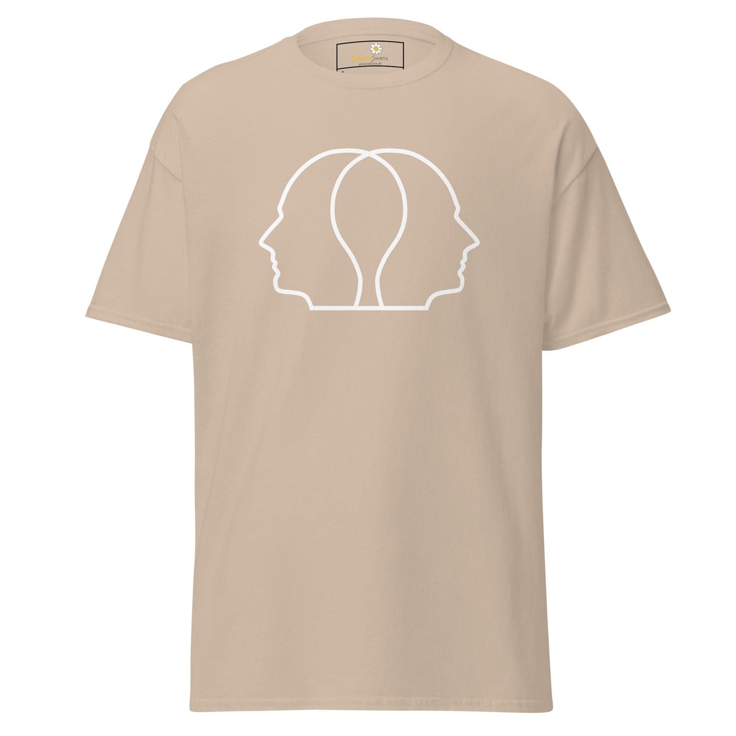 Unisex classic tee - ABSTRACT HEAD FULL - REGULAR - Sand / S
