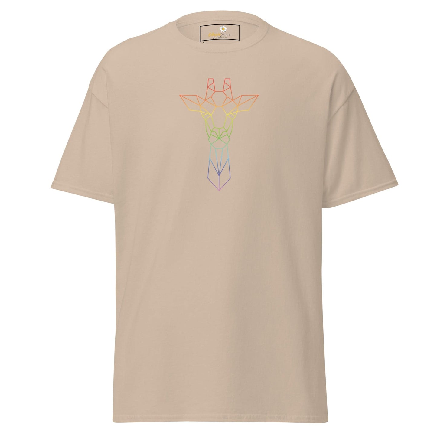 Unisex classic t-shirt - WILD LIFE GIRAFFE - REGULAR - Sand / S