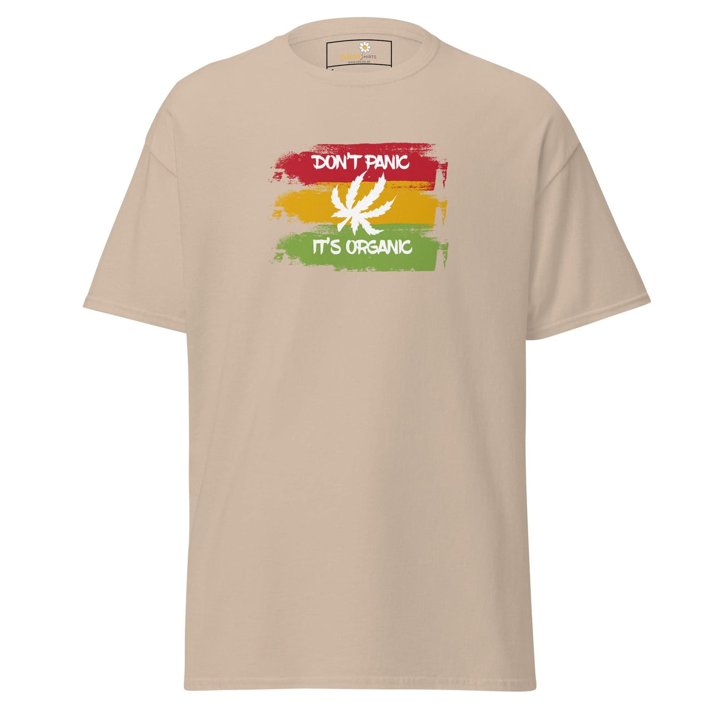 Unisex classic t-shirt - MYSTIC DON’T PANIC ORGANIC - REGULAR - Sand / S
