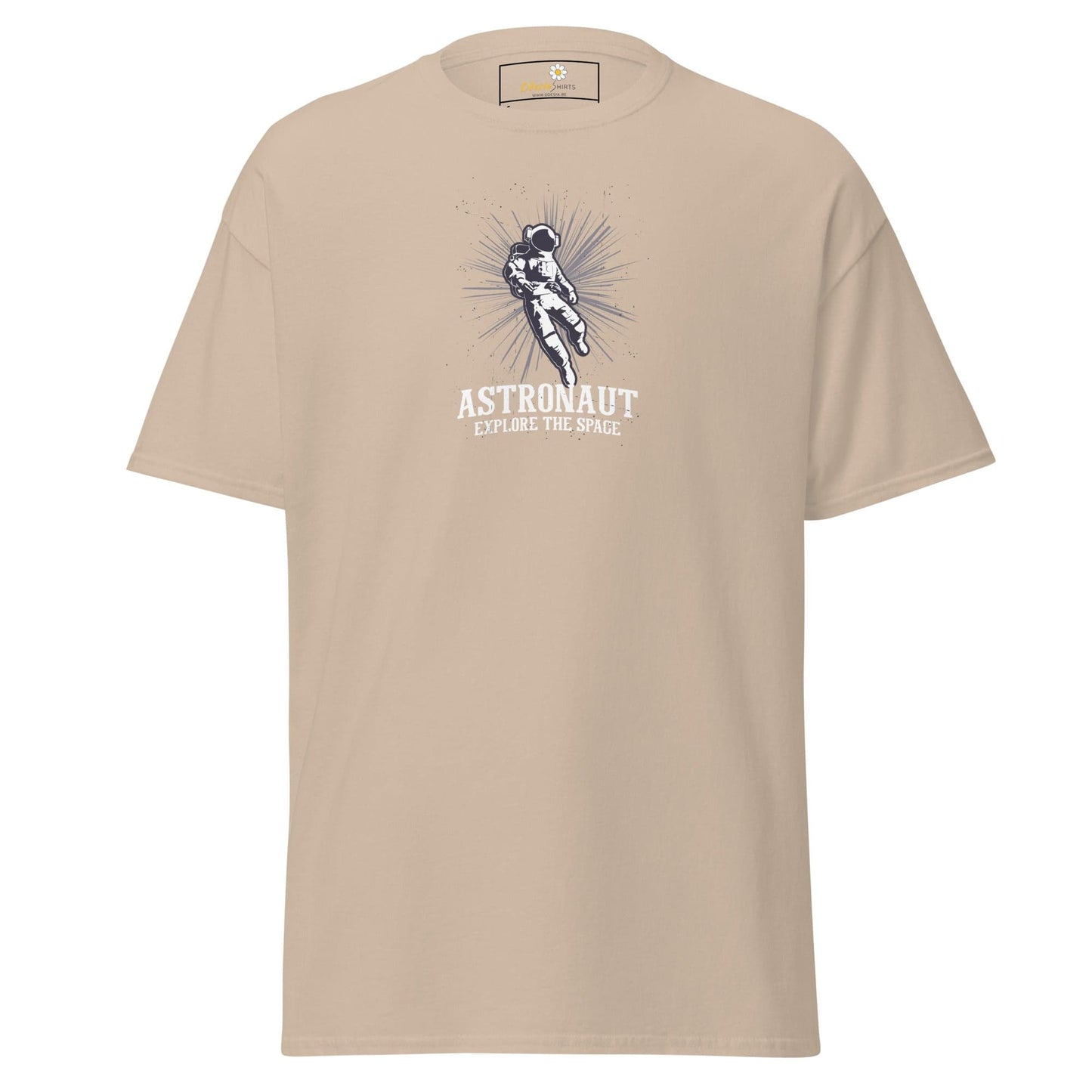 Unisex classic tee - ASTRONAUT EXPLORE SPACE - REGULAR - Sand / S