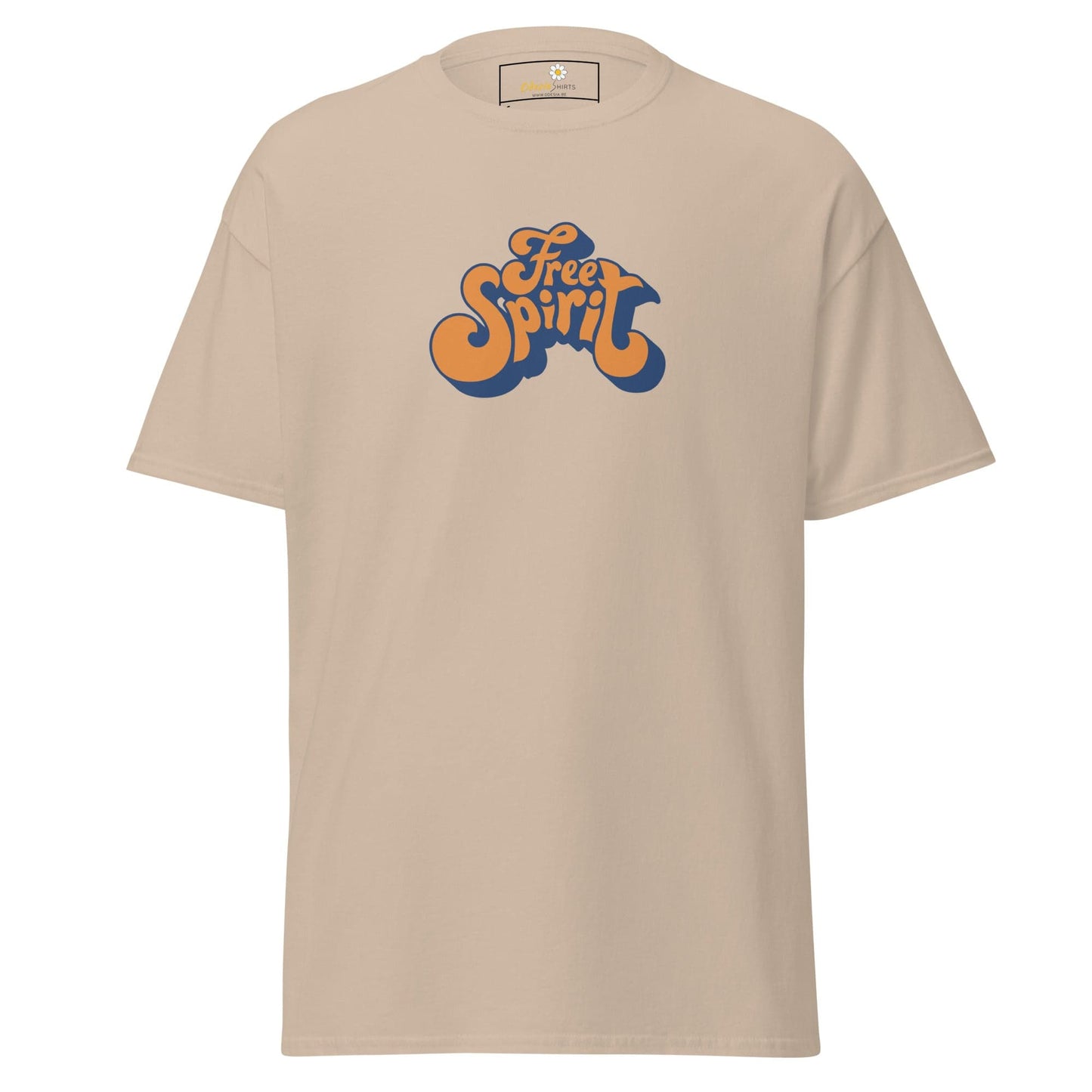 Unisex classic tee - TEXT MISC FREE SPIRIT - REGULAR - Sand / S