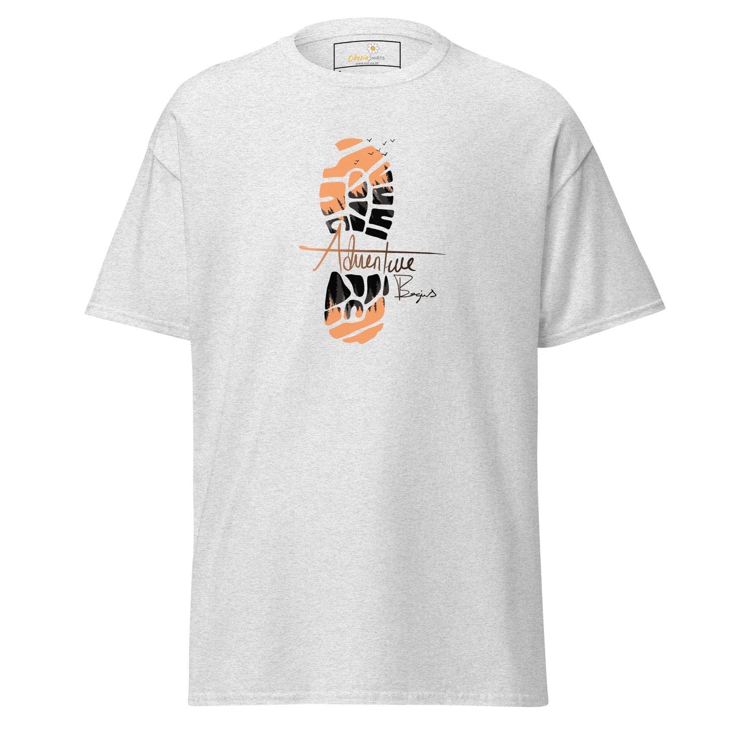 Unisex classic t-shirt - MISC FOOTSTEP - REGULAR - Ash / S