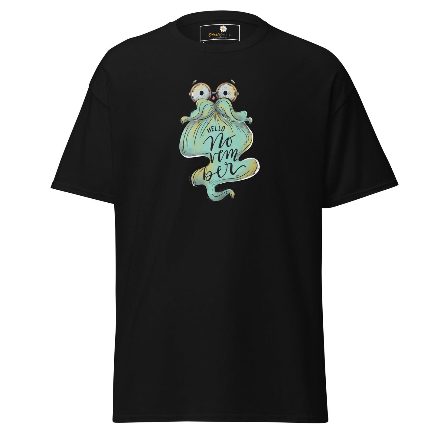 Unisex classic t-shirt - FUN HELLO NOVEMBER - REGULAR - Black / S