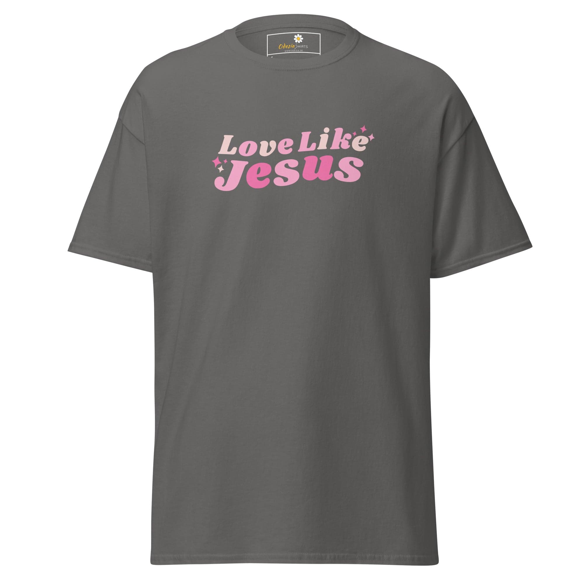 Unisex classic t-shirt - SPIRITUAL LOVE LIKE JESUS - REGULAR - Charcoal / S