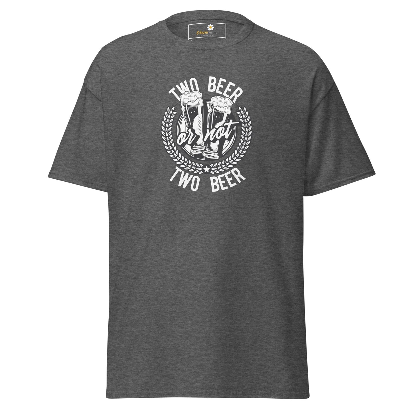 Unisex classic t-shirt - FUN TWO BEER OR NOT - REGULAR - Dark Heather / S