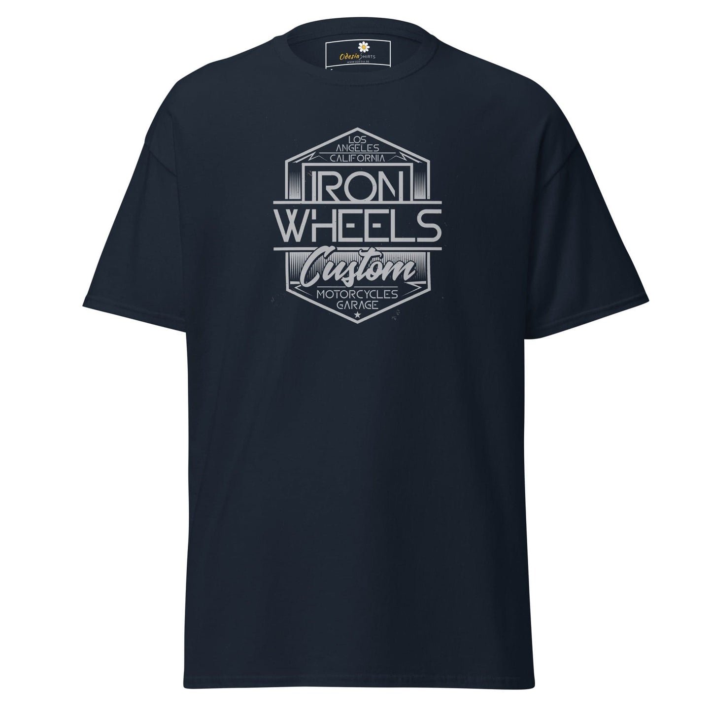 Unisex classic t-shirt - MISC IRON WHEELS - REGULAR - Navy / S
