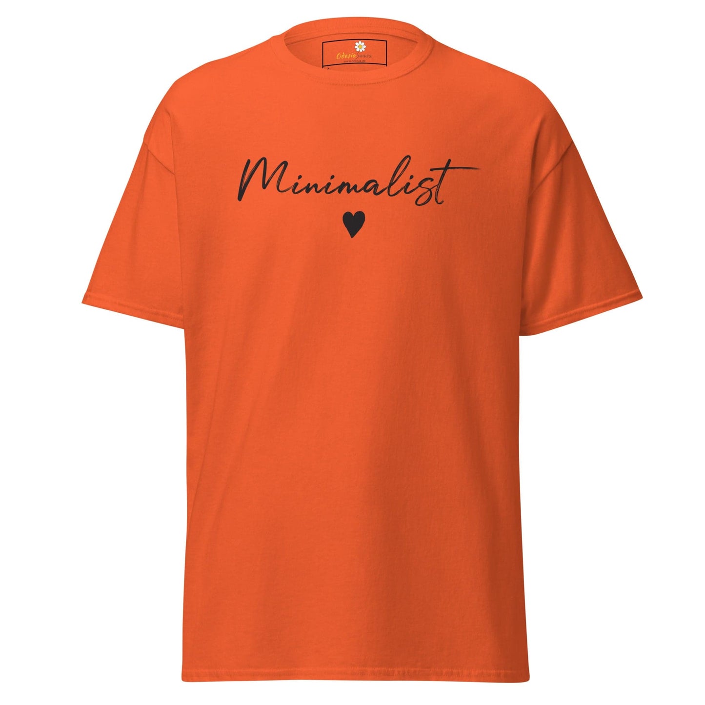 Unisex classic t-shirt - TEXT MINIMALIST - REGULAR - Orange / S